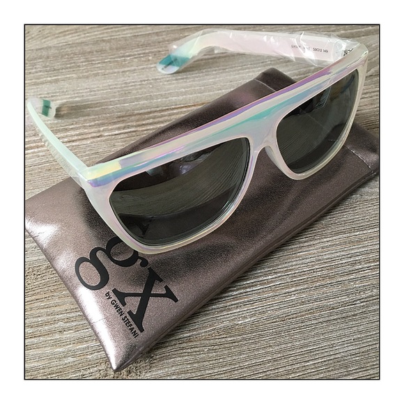 GX by Gwen Stefani Accessories - GX By Gwen Stefani Iridescent Rectangular Sunnies